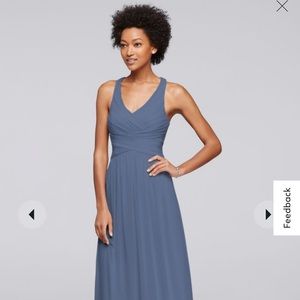 Wedding guest/Bridesmaid Dress - Steel Blue David’s Bridal